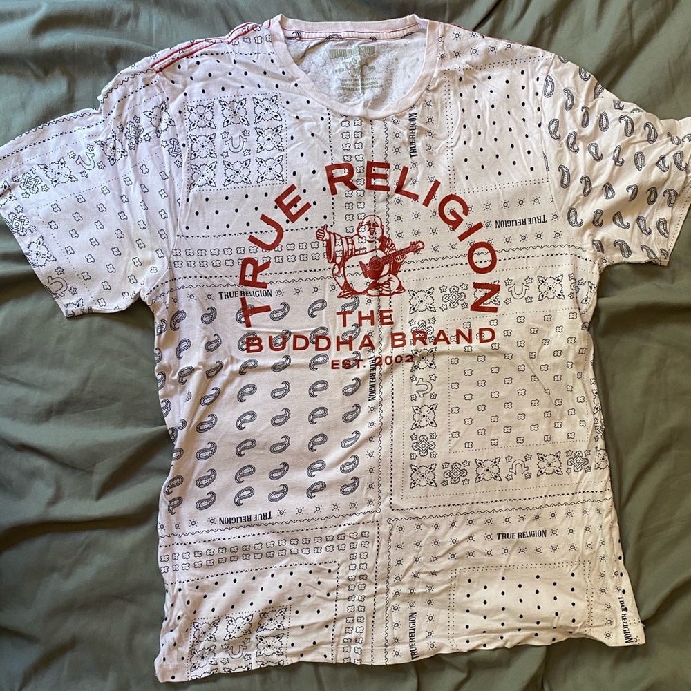 Mens True Religion Bandana T-Shirt!